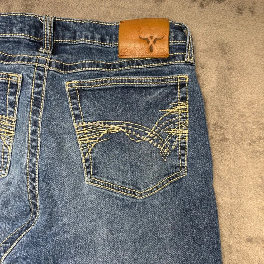 Wrangler Jeans Mens 30 Blue 20X Style 42 Vintage Boot Slim Fit Western Denim